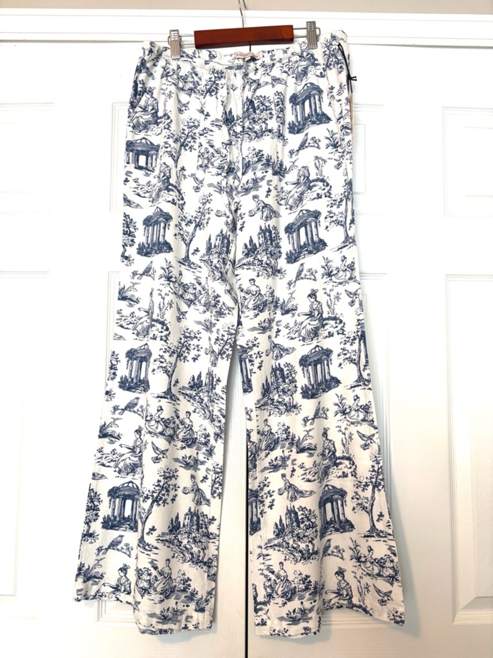 NWT Sincerely Jules Toile Low Rise Flare Pants size Large